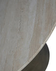 Clifton Light Travertine Round Dining Table 120cm