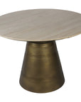 Clifton Light Travertine Round Dining Table 120cm