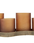Belvedere Aged Gold 5 Light Candle Holder