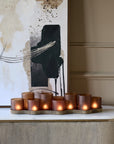 Belvedere Aged Gold 9 Light Candle Holder
