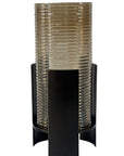 Belvedere Black Ribbed Hurricane