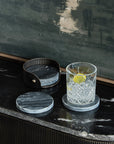 Belvedere Black Coasters Set of 4