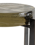 Glenthorpe Brick Glass Accent Table