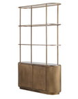 Belvedere Royal Gold Shelving Unit With Storage