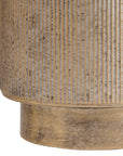 Belvedere Aged Gold Set of 3 Floor Planters