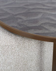 Driftwood Ripple Coffee Table & Nesting Pouffe
