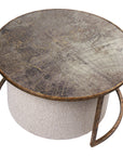 Atlas Coffee Table & Knotted Pouffe