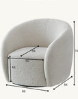 Aluxo Nolita Boucle Teddy Sofa and Accent Chair