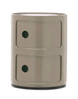 Kartell Componibili New Colors Modular Taupe Storage Unit | 2 doors