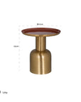 Richmond Interiors Inaya Side Table In Orange - Ex Display 1 Only