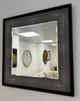 Kyoto Oak and Shagreen Square Mirror