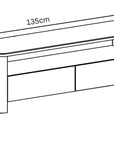 Torelli Milano Gloss White Ceramic TV Unit