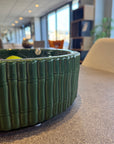 Green Bamboo Effect Ceramic Bowl Ex-display - 1 Only