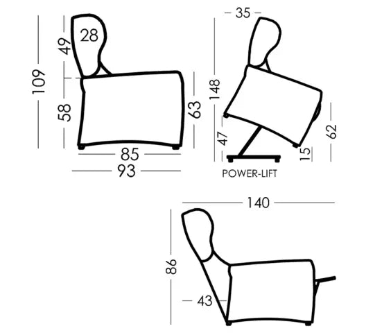 Fama Toscana Powerlift chair