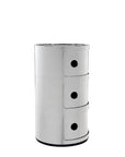Kartell Componibili Chrome Storage Unit 3 doors