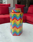 Multi Coloured Storage Jar Ex-display - 1 Only