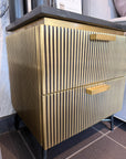 Richmond Interiors Ironville 2 Drawers Table Ex Display - 1 Only