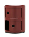 Kartell Componibili New Colors Modular Burgundy Storage Unit | 2 doors
