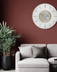 Art Marketing 30" Clocksmith Cog Ivory