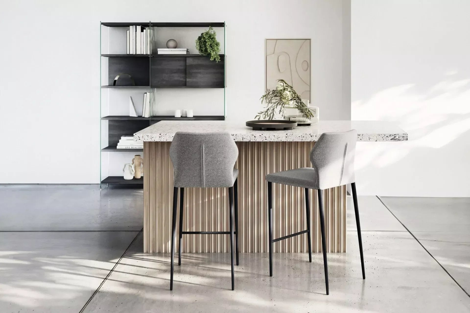 Peressini Angle Kitchen Counter Stool Fellini Home Ltd