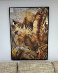 Tropical Palms Canvas Foil Ex Display - 1 Only