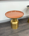 Richmond Interiors Inaya Side Table In Orange - Ex Display 1 Only