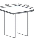 Torelli Milano Gloss White Ceramic Side Table