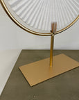 Small White Disc On Stand - Ex Display 1 Only