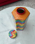 Multi Coloured Storage Jar Ex-display - 1 Only