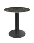 Torelli Cartier 80cm Round Gloss Grey Ceramic Dining Table