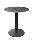 Torelli Cartier 80cm Round Gloss Grey Ceramic Dining Table