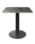 Torelli Cartier 80cm Square Gloss Grey Ceramic Dining Table