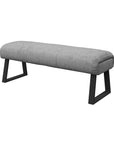 Torelli Cerutti Grey Fabric Backless Bench