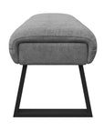 Torelli Cerutti Grey Fabric Backless Bench