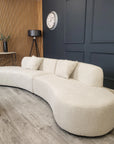 Miami Curved Cinema Boucle Sofa