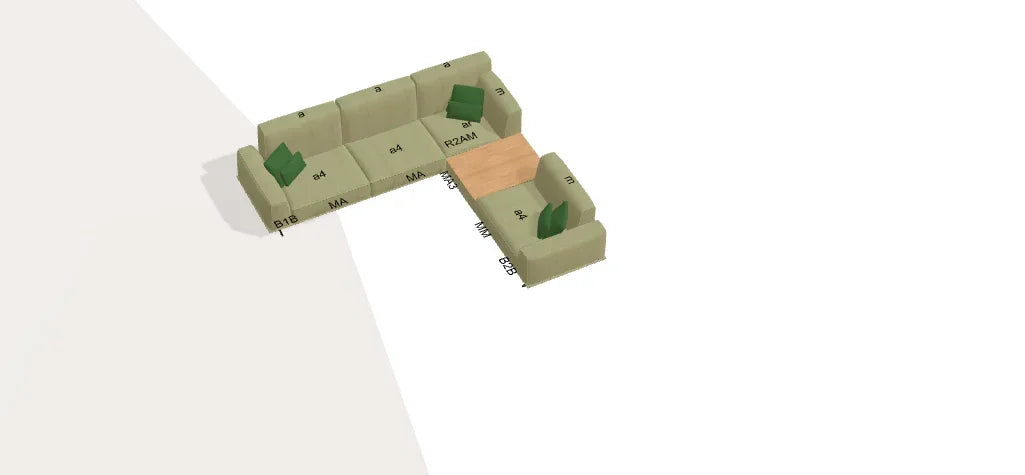 Fama Klee Fabric Modular Sofa