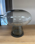 Large Grey Mushroom Glass Vase - Ex Display 4 Only