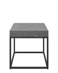 Delma Grey Marble Effect Side Table DEL-6528