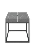 Delma Grey Marble Effect Side Table DEL-6528