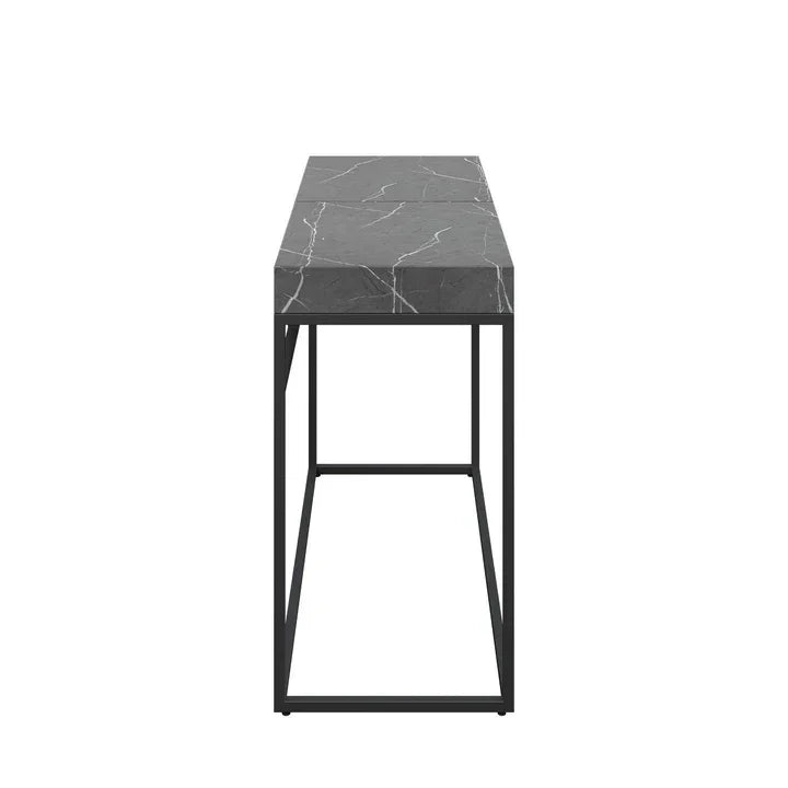 Delma Grey Marble Effect Console Table DEL-6535