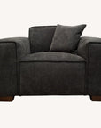 Aluxo Dakota Sofa Range Chaise in Midnight Boucle