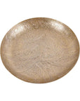 Libra Interiors Laura Ashley Winspear Gold Leaf Embossed Round Footed Bowl