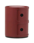 Kartell Componibili New Colors Modular Burgundy Storage Unit | 2 doors