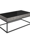 Torelli Ebony Black Glass Coffee Table