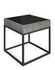 Torelli Ebony Black Glass Side Table