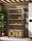 Taylors Creative Living Forge Industrial Furniture Tall Bookcase