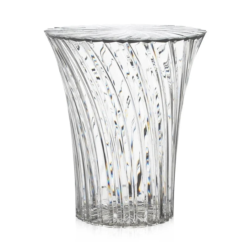 Kartell Sparkle Stool/Side Table - Crystal