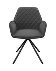Set of 2 Torelli Lina Leather Swivel Dining Chair