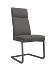 Set of 2 Torelli Dante Leather Dining Chair With Grey Frame