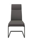 Set of 2 Torelli Dante Leather Dining Chair With Grey Frame